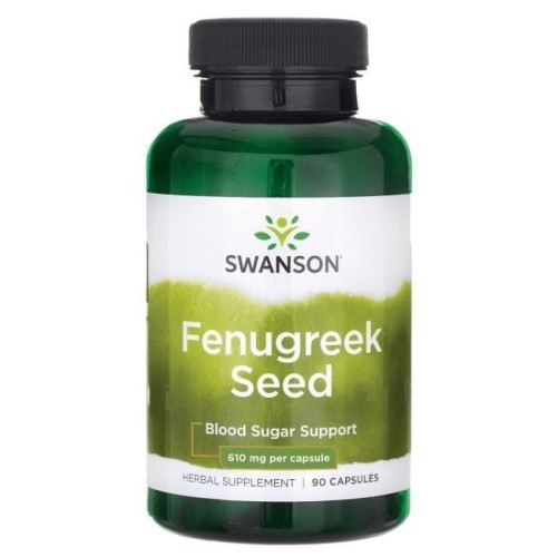 47 Swanson Fenugreek Kozieradka Błonnik Apetyt Zaparcia Stany zapalne 90 kaps. - obrazek 1