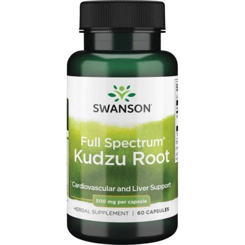 5 Swanson KUDZU KORZEŃ 500 mg 60 kaps DETOX NAŁÓG - obrazek 1