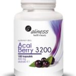 ALINESS Acai Berry 3200 z acerolą i chromem NA REDUKCJĘ TKANKI DETOX 100 kaps
