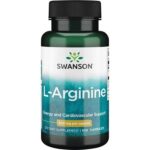Swanson L-ARGININA 500 mg 100 kaps Potencja Regeneracja Masa mięśniowa