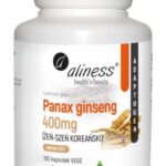 ŻEŃ-SZEŃ KOREAŃSKI Panax Ginseng 100 kapsułek LIBIDO PAMIĘĆ ENERGIA Aliness