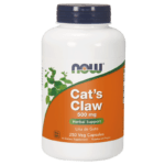 NOW Foods CAT'S CLAW Odporność Detox Vilcacora KOCI PAZUR 500mg 250vegekaps