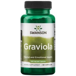 graviola Swanson Graviola 530mg 60kaps. Odporność Zdrowie Odprężenie Ukojenie - obrazek 1