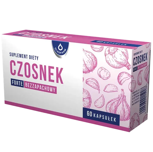 pol_pm_Czosnek-forte-bezzapachowy-60-kapsulek-451_1 OLEOFARM CZOSNEK FORTE BEZZAPACHOWY 60 kaps. - obrazek 1