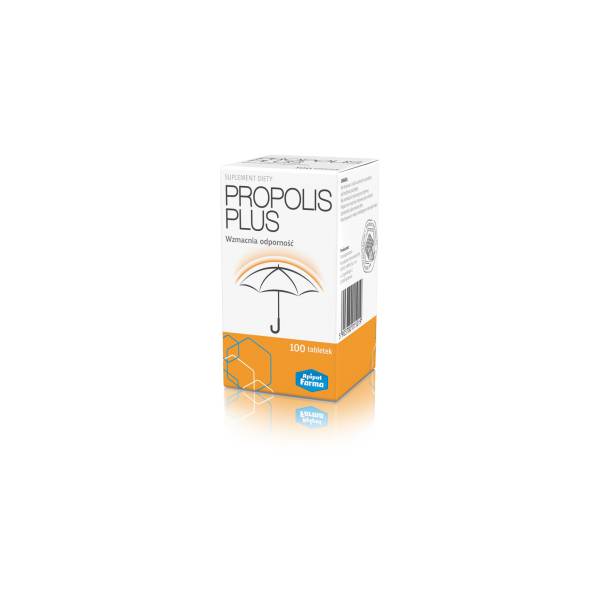 Propolis Plus- 100 Tabletek Preparat z pyłkiem kwiatowym i propolisem wzmacniający odporność organizmu.