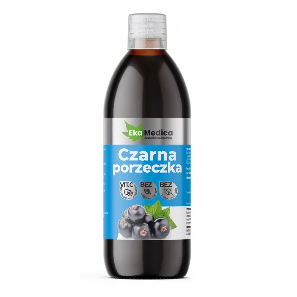 2089 Eka Czarna porzeczka, sok z czarnej porzeczki z witaminą C - suplement diety 500 ml - obrazek 1