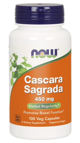 1990 NOW Foods Cascara Sagrada 450mg 100 vege kaps - obrazek 1